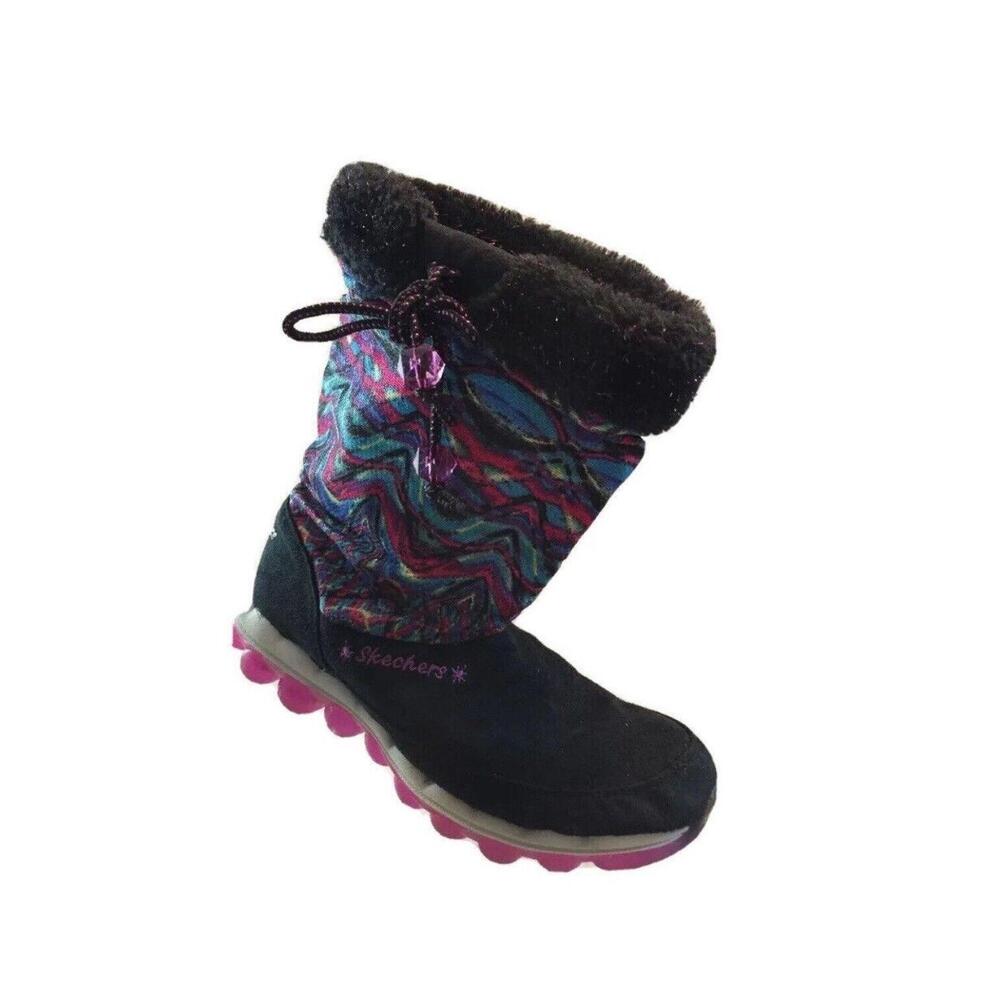 Skechers Skech-Air Boots Air Chills  Womens 5‎ Winter Suede Fabric Mid Calf Boho